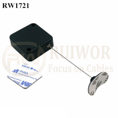 RW1721 Square Security Tether Plus 33x19MM Oval Sticky Flexible Rubber Tips