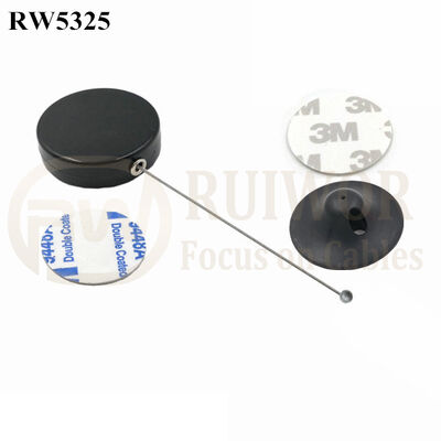 RW5325 Round Security Display Tether Plus Dia 38mm Circular Adhesive Plastic Plate
