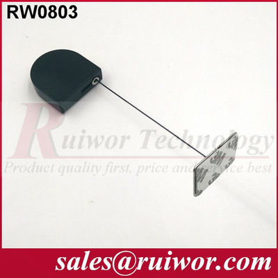 RUIWOR RW0803 Mini-retractor de cabo em forma de D com extremo de chapa metálica gomosa fornecedor