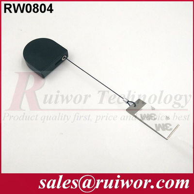 RUIWOR RW0804 Mini Recoiler Anti-roubo em forma de D com extremidade de etiqueta de cão fornecedor