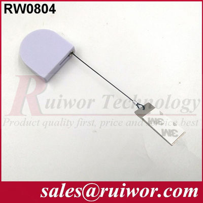 RUIWOR RW0804 Mini Recoiler Anti-roubo em forma de D com extremidade de etiqueta de cão fornecedor