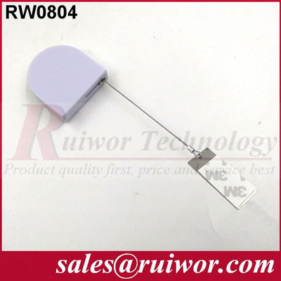 RUIWOR RW0804 Mini Recoiler Anti-roubo em forma de D com extremidade de etiqueta de cão fornecedor