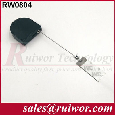 RUIWOR RW0804 Mini Recoiler Anti-roubo em forma de D com extremidade de etiqueta de cão fornecedor