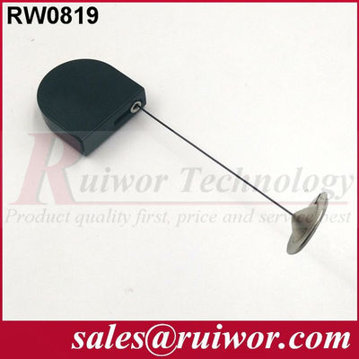 RUIWOR RW0819 Mini retrator de cabo em forma de D com extremidade de placa redonda de metal adesivo de 22 mm fornecedor
