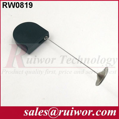 RUIWOR RW0819 Mini retrator de cabo em forma de D com extremidade de placa redonda de metal adesivo de 22 mm fornecedor