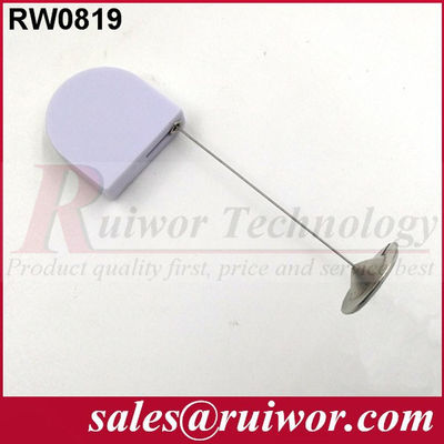 RUIWOR RW0819 Mini retrator de cabo em forma de D com extremidade de placa redonda de metal adesivo de 22 mm fornecedor