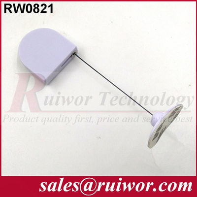 RUIWOR RW0821 Mini Recoiler Antiroubo em forma de D com extremidade de placa adesiva flexível fornecedor