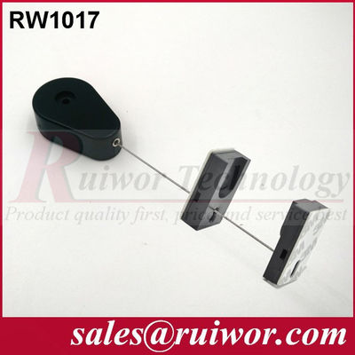 RUIWOR RW1017 Retrator de cabo em forma de gota com extremo de suporte de ecrã magnético de borracha fornecedor