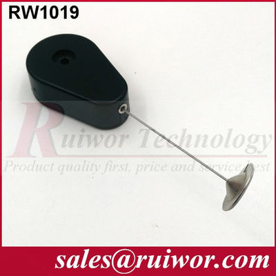 RUIWOR RW1019 Recoiler anti-roubo em forma de gota com uma placa de aderência redonda de metal de 22 mm fornecedor