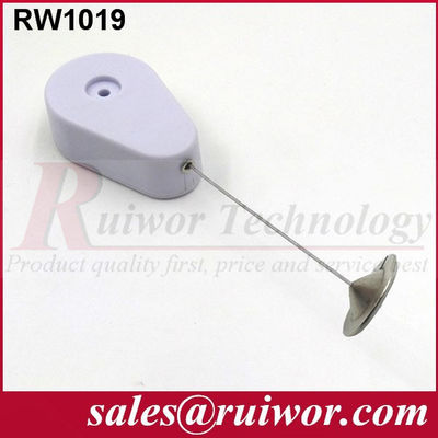 RUIWOR RW1019 Recoiler anti-roubo em forma de gota com uma placa de aderência redonda de metal de 22 mm fornecedor
