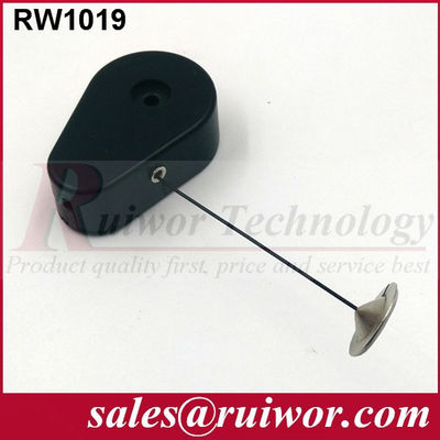 RUIWOR RW1019 Recoiler anti-roubo em forma de gota com uma placa de aderência redonda de metal de 22 mm fornecedor
