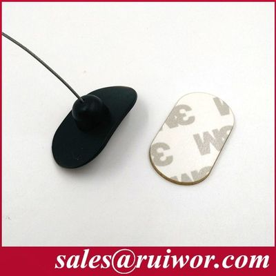 RUIWOR RW0021 Placa de borracha flexível adesiva com caixa anti-roubo / corda de segurança retrátil / recolocador de cabo fornecedor