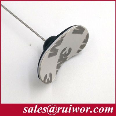 RUIWOR RW0021 Placa de borracha flexível adesiva com caixa anti-roubo / corda de segurança retrátil / recolocador de cabo fornecedor