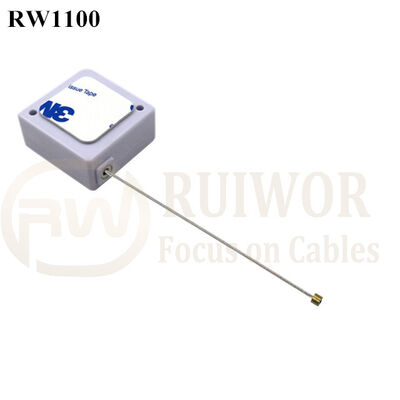 RuiWor RW1100 Square Security Anti Theft Pull Box Work With Cable End Apply In Various Products Retractable Security Harness
