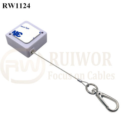 RW1124 Square Retail Security Tether Plus Key Hook