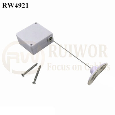 RW4921 Square Ratcheting Retractable Tether Plus Ratchet Function And 33x19MM Oval Sticky Flexible Rubber Tips