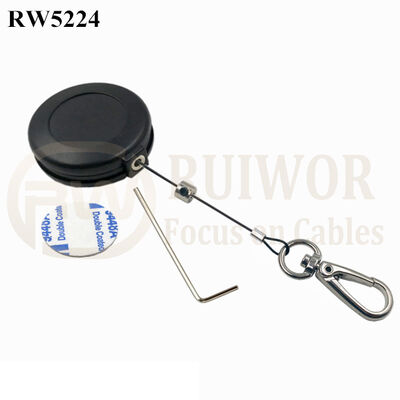 RW5224 Round Anti Theft Retractor Plus Key Hook