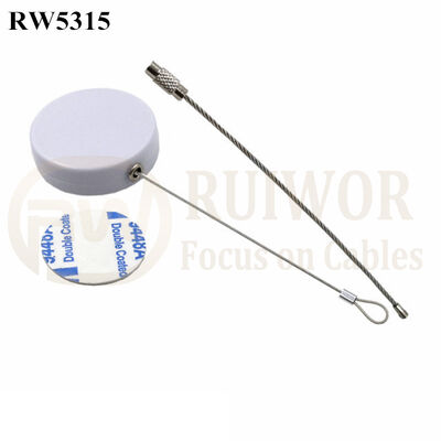RW5315 Round Security Display Tether Plus Wire Rope Ring Catch