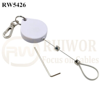 RW5426 Heart-Shaped Security Pull Box Plus Adjustable Stainless Steel Wire Loop Coated Silicone Hose
