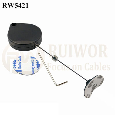 RW5421 Heart-Shaped Security Pull Box Plus 33X19MM Oval Sticky Flexible Rubber Tips