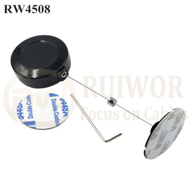 RW4508 Round Display Pull Box Plus Dia 38mm Circular Sticky Flexible ABS Plate