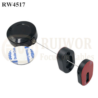 RW4517 Round Display Pull Box Plus Magnetic Clasps Cable Holder