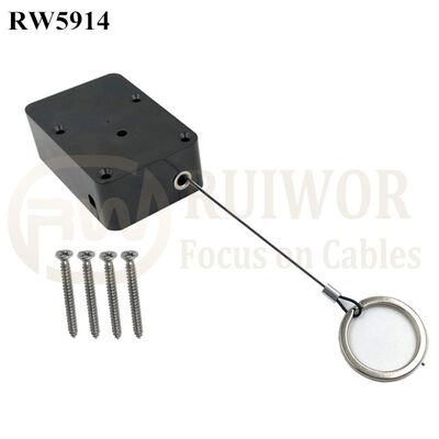 RW5914 Cuboide Heavy Duty Retractable Tether Pause Função Opcional Plus Com Chave Desmontável